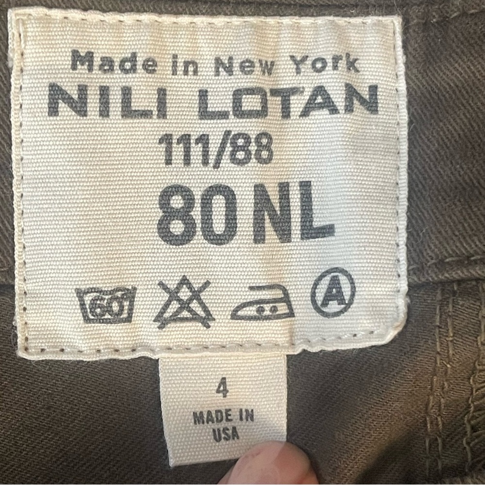 NILI LOTAN Brown French Military Pant Size 4 - Picture 13 of 15